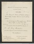 Nachlass Franz Steindachner, Brief von Alexander Agassiz an Franz Steindachner (28.11.1877), Inv.Nr. 2.03, Seite 1